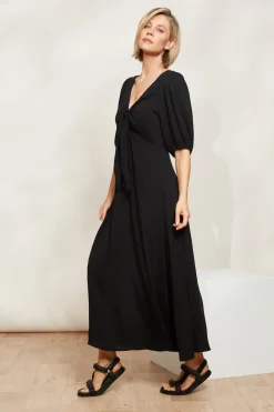 La Mer Tie Dress - Sable