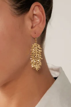 La Plage Earring - Gold Leaf