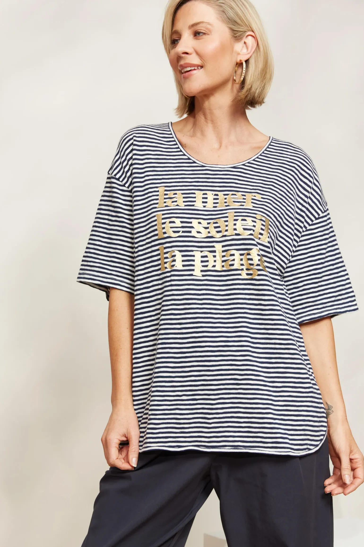 La Plage Tshirt - Indigo