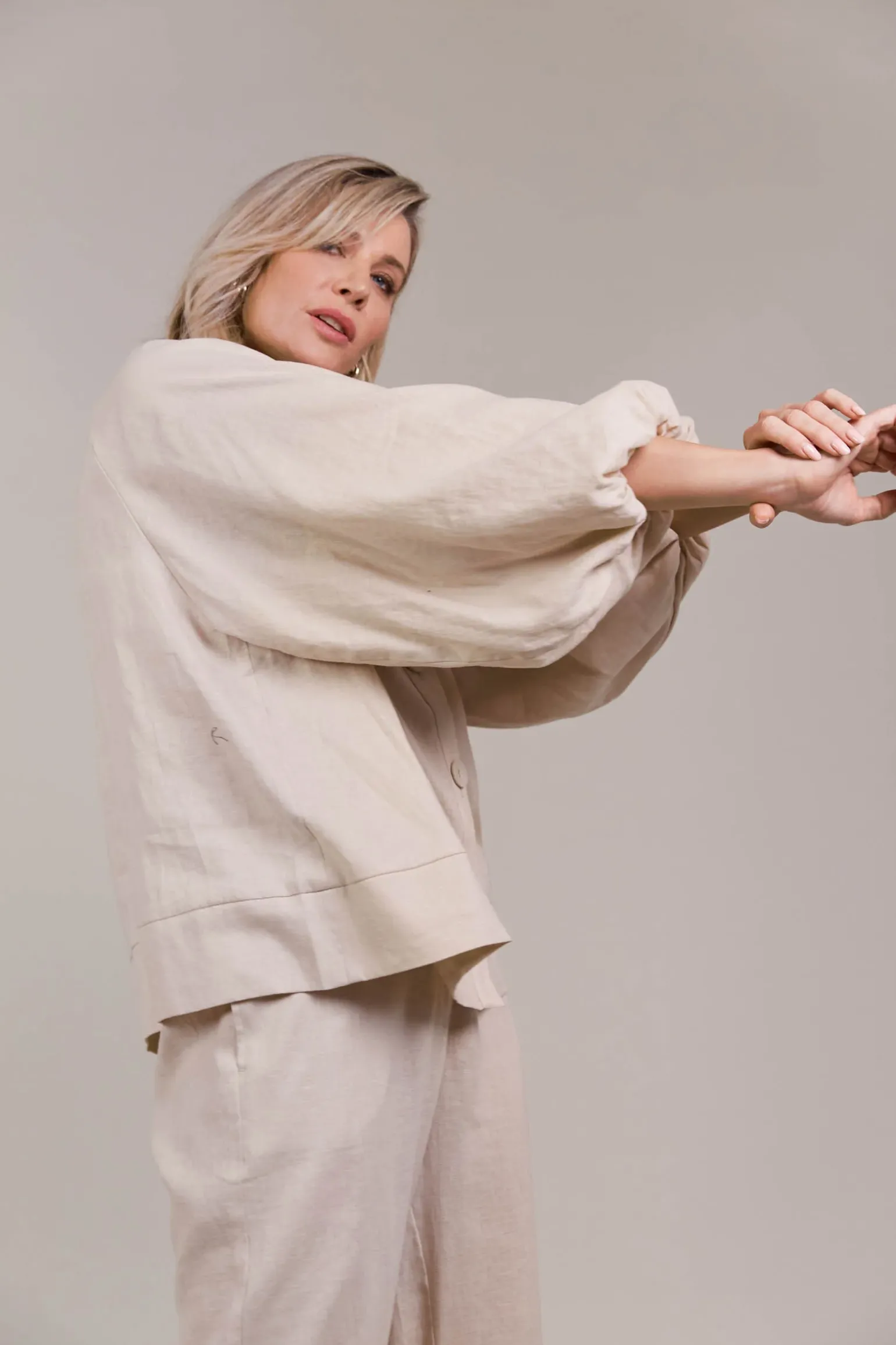 Laax Button Blouse - Ecru