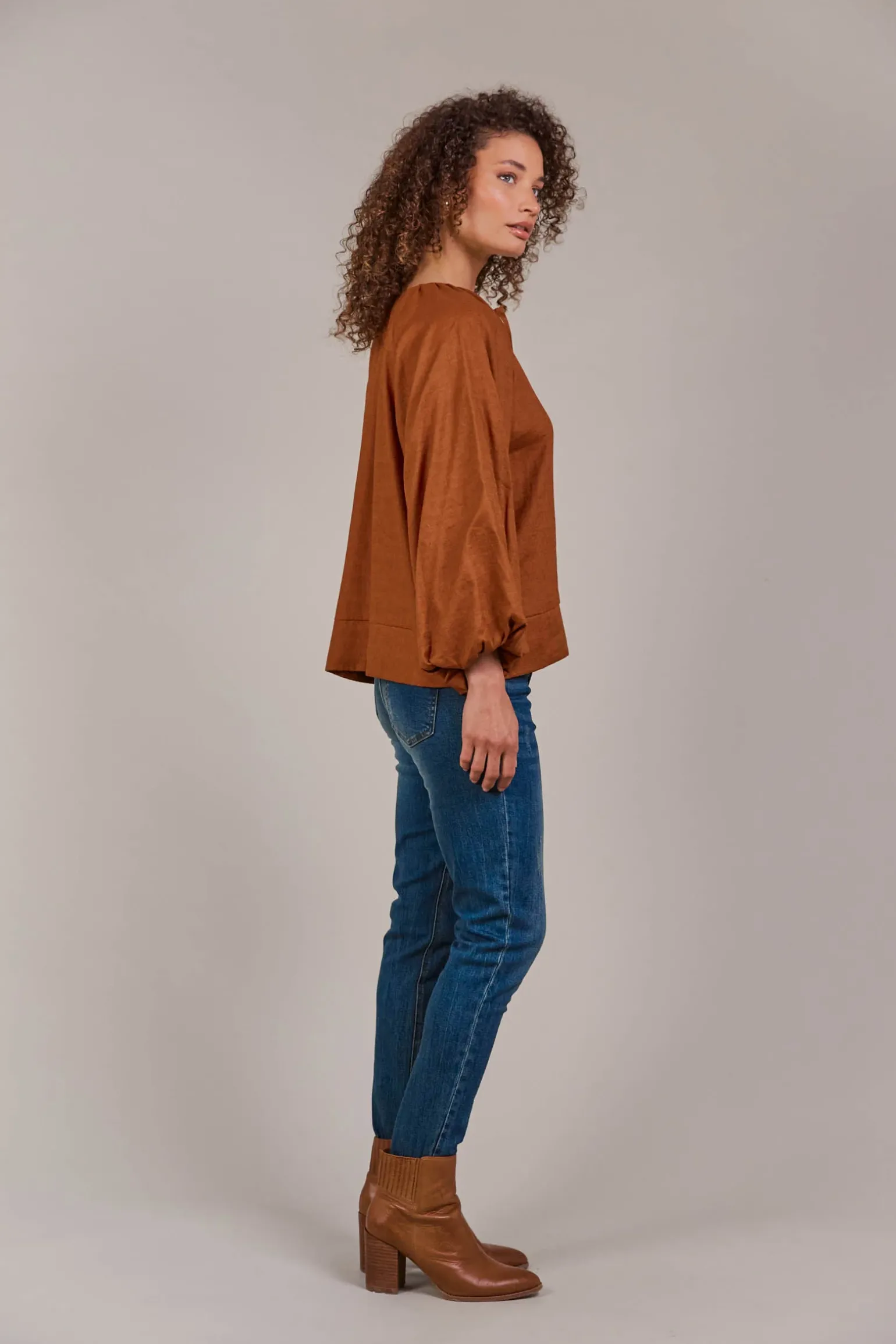Laax Button Blouse - Hazel