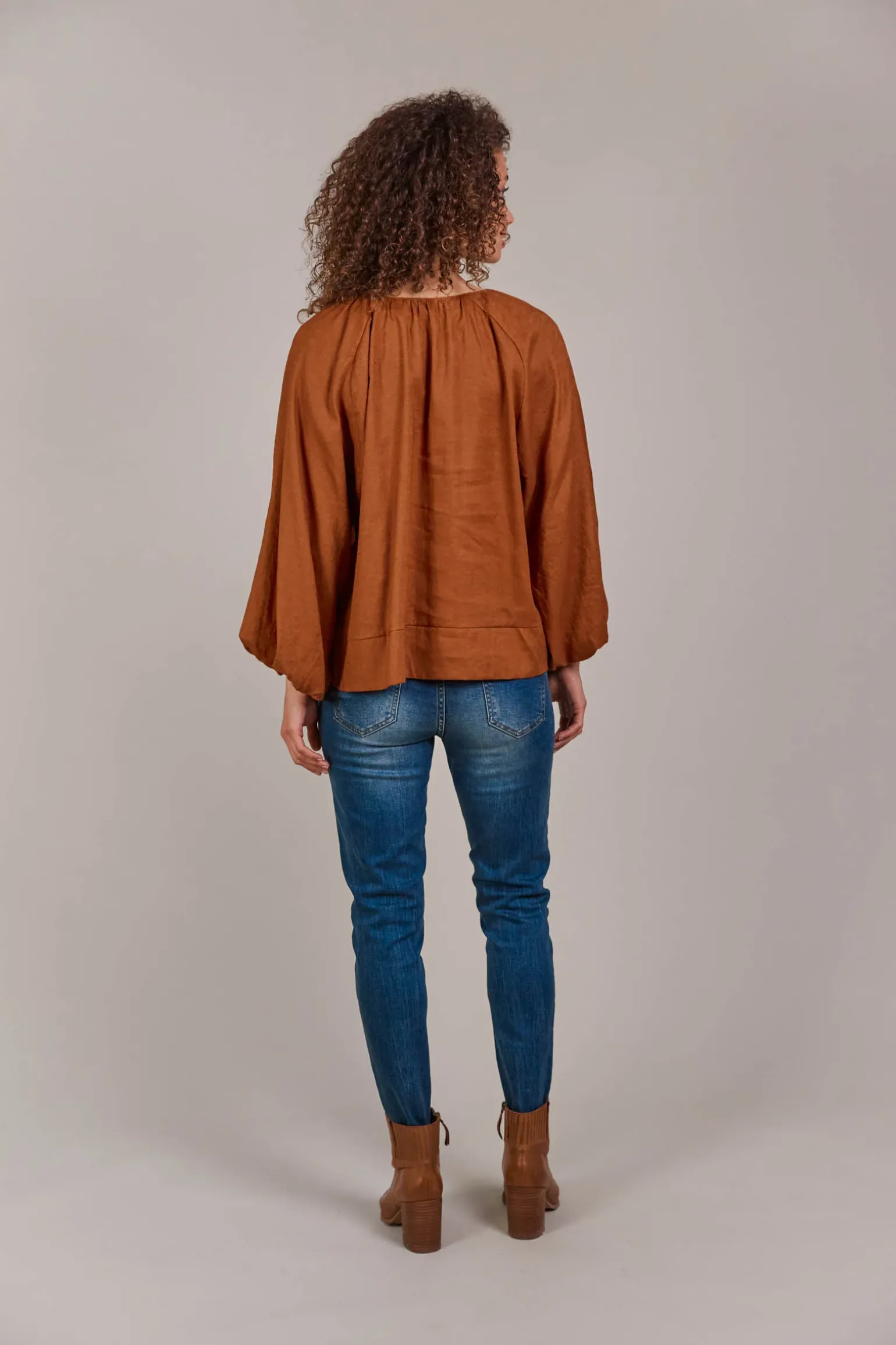 Laax Button Blouse - Hazel