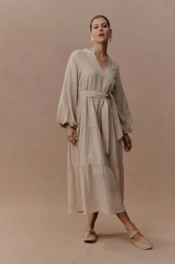 Laax Maxi Dress - Ecru
