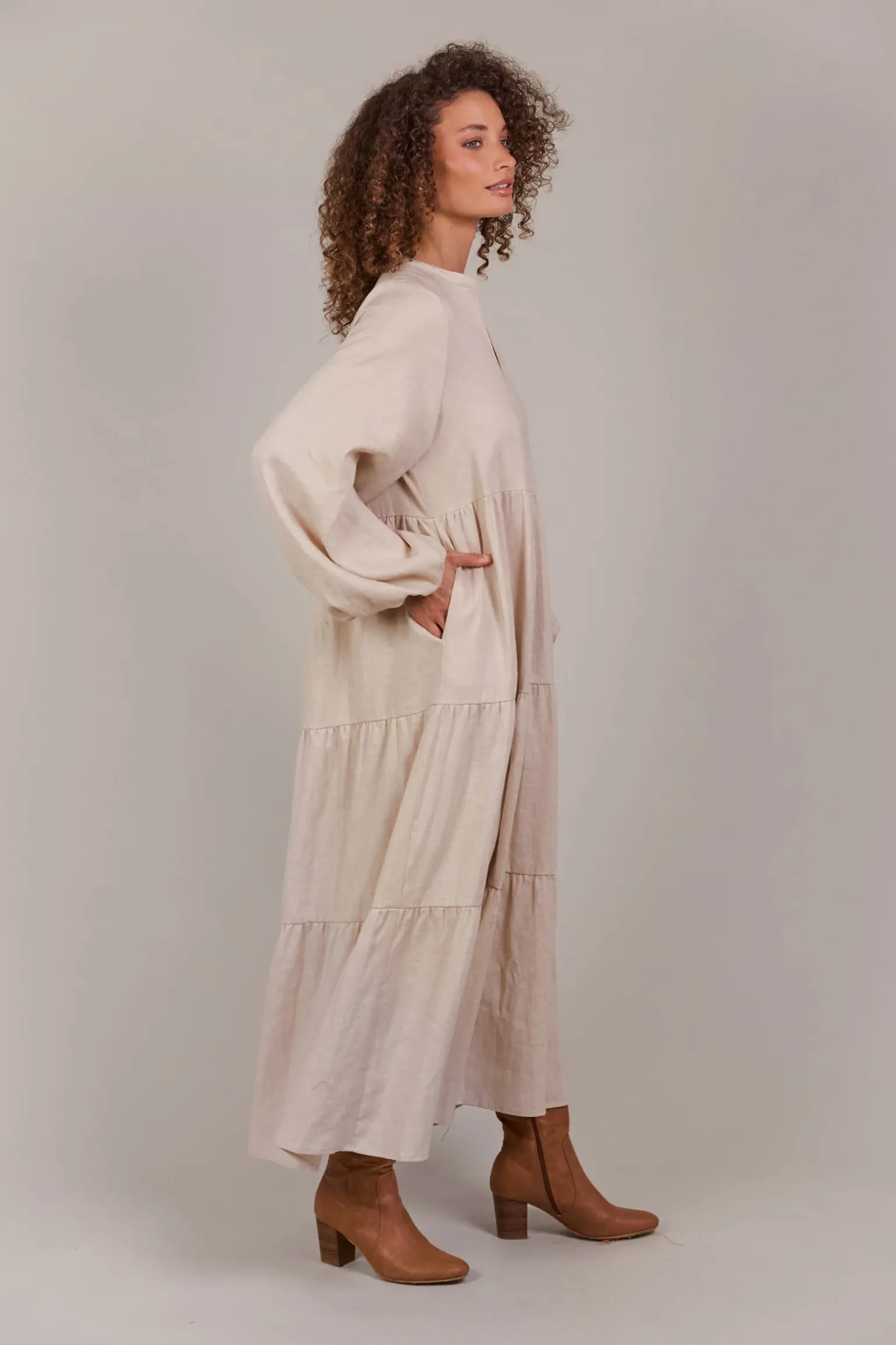 Laax Maxi Dress - Ecru