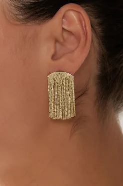 Lujo Drop Earring - Gold