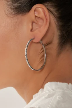 Lujo Hoop Earring - Silver