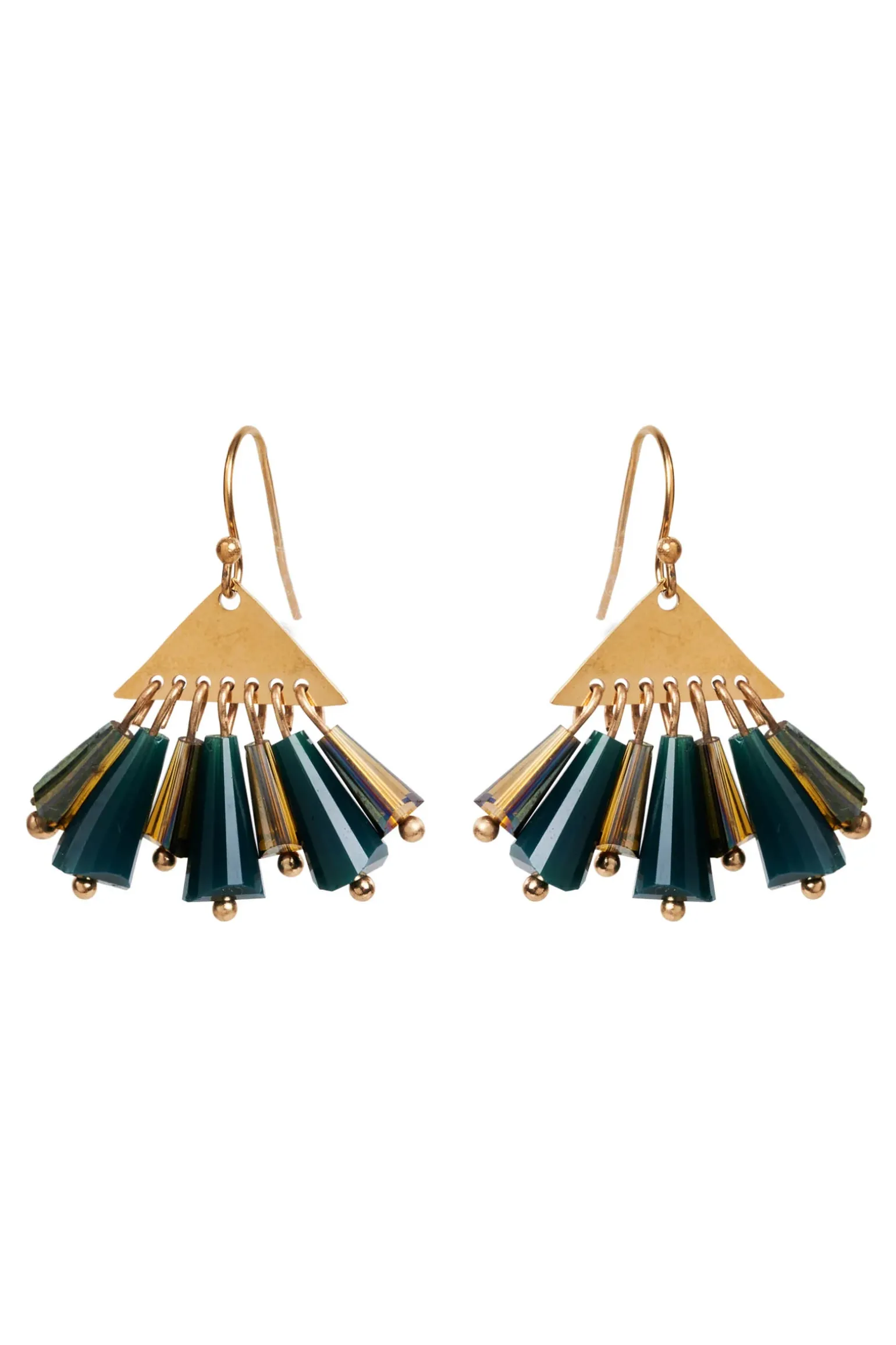 Manta Tassel Earring - Teal