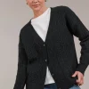 Merano Crop Cardigan - Char