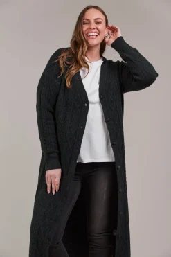 Merano Maxi Cardigan - Char