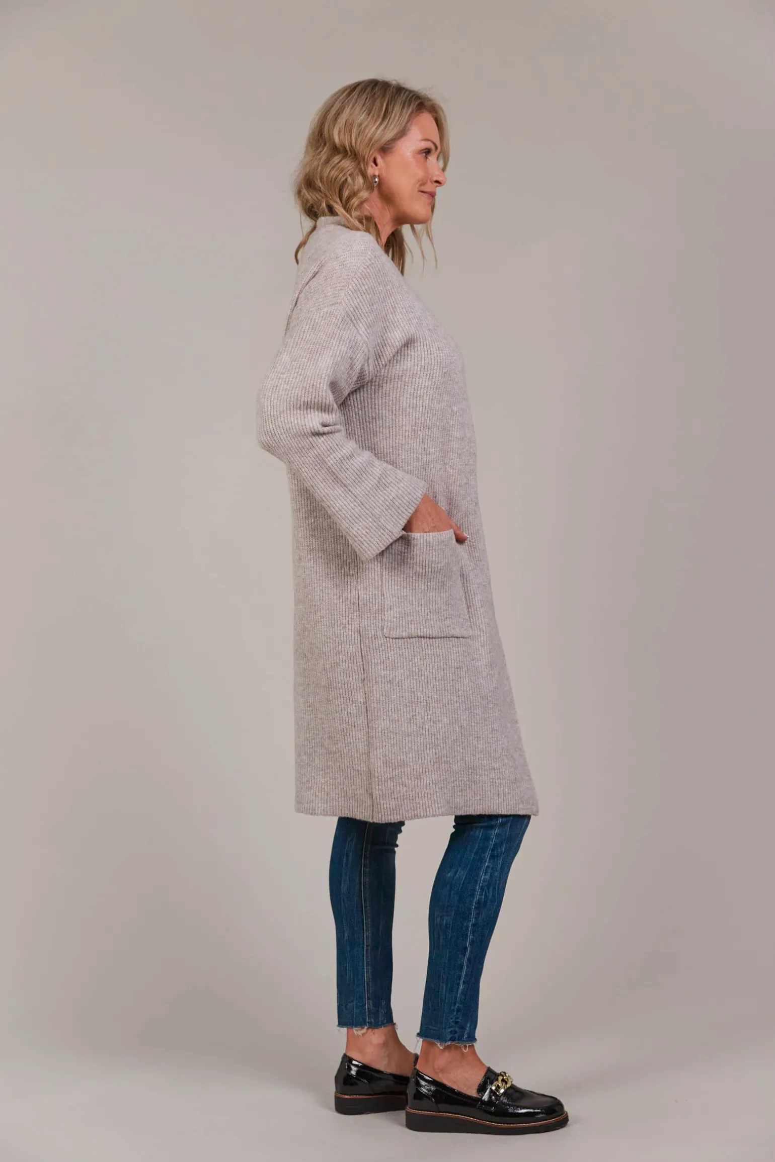 Merano Oversize Cardigan - Flax