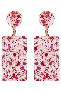 Merry Drop Earring - Raspberry