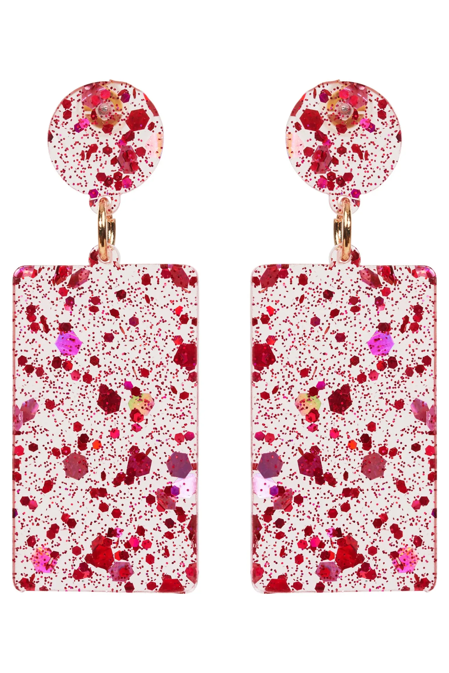 Merry Drop Earring - Raspberry