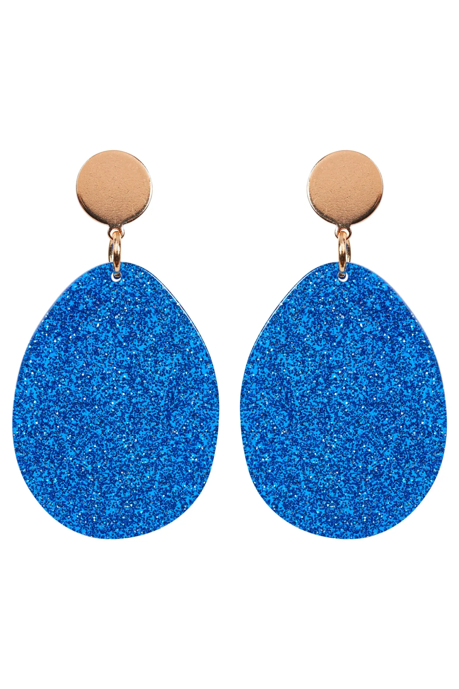 Merry Oval Earring - Cobalt