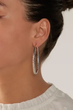 Mizu Hoop Earring - Silver