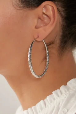 Mizu Hoop Earring - Silver