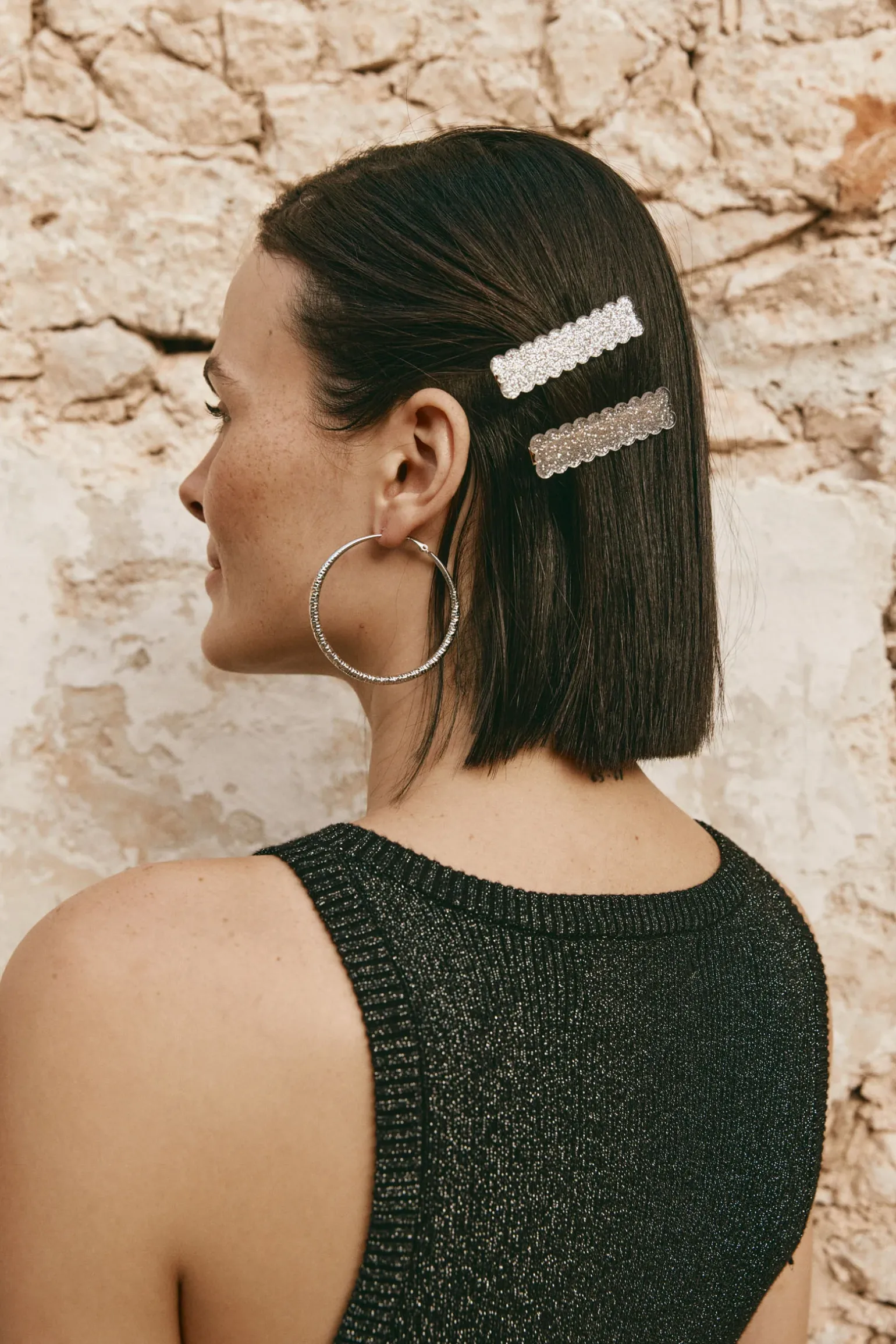 Mizu Hoop Earring - Silver
