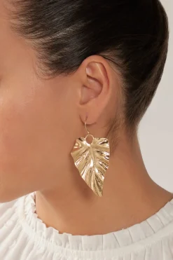 Mizu Leaf Earring - Gold