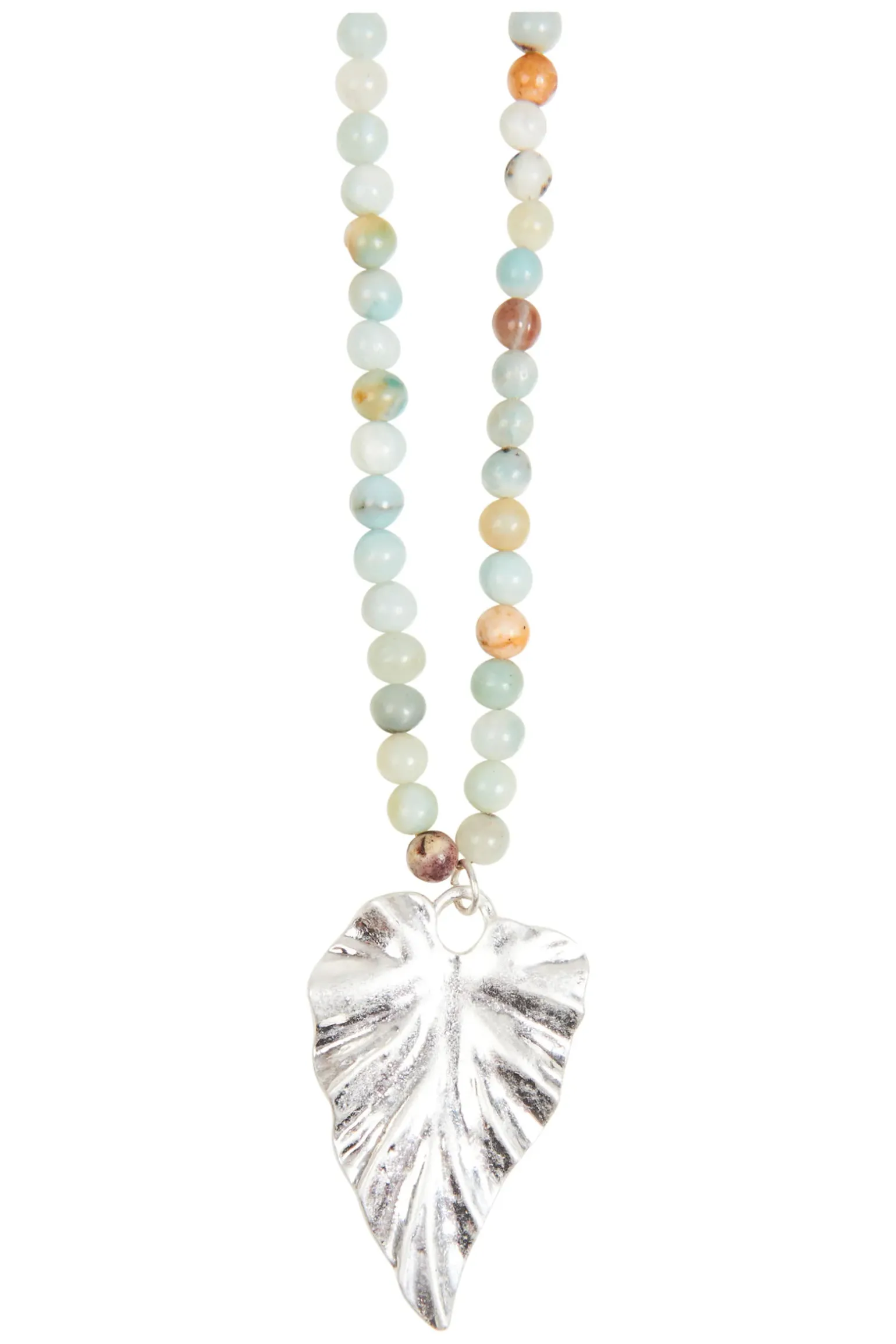 Mizu Necklace - Silver Leaf