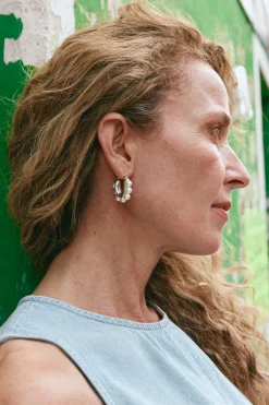 Mizu Pearl Earring - Silver