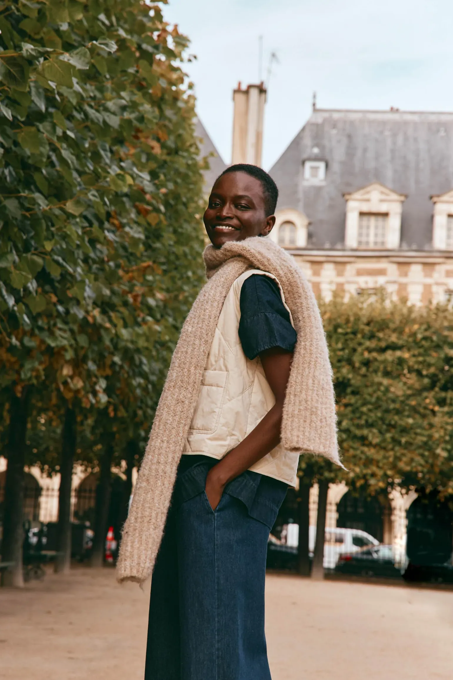 Naviva Scarf - Flax