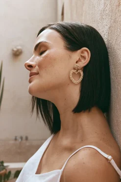 Palme Earring - Cream