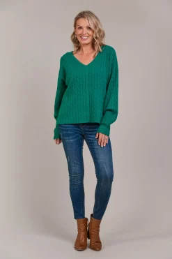 Palmer Cable Knit - Teal