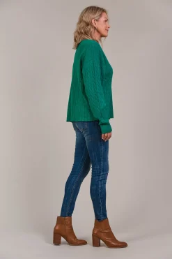 Palmer Cable Knit - Teal