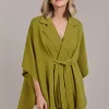 Palmer Knit Cape - Chartreuse