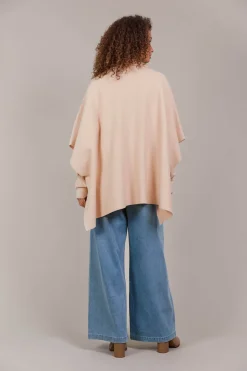 Palmer Knit Cape - Ecru