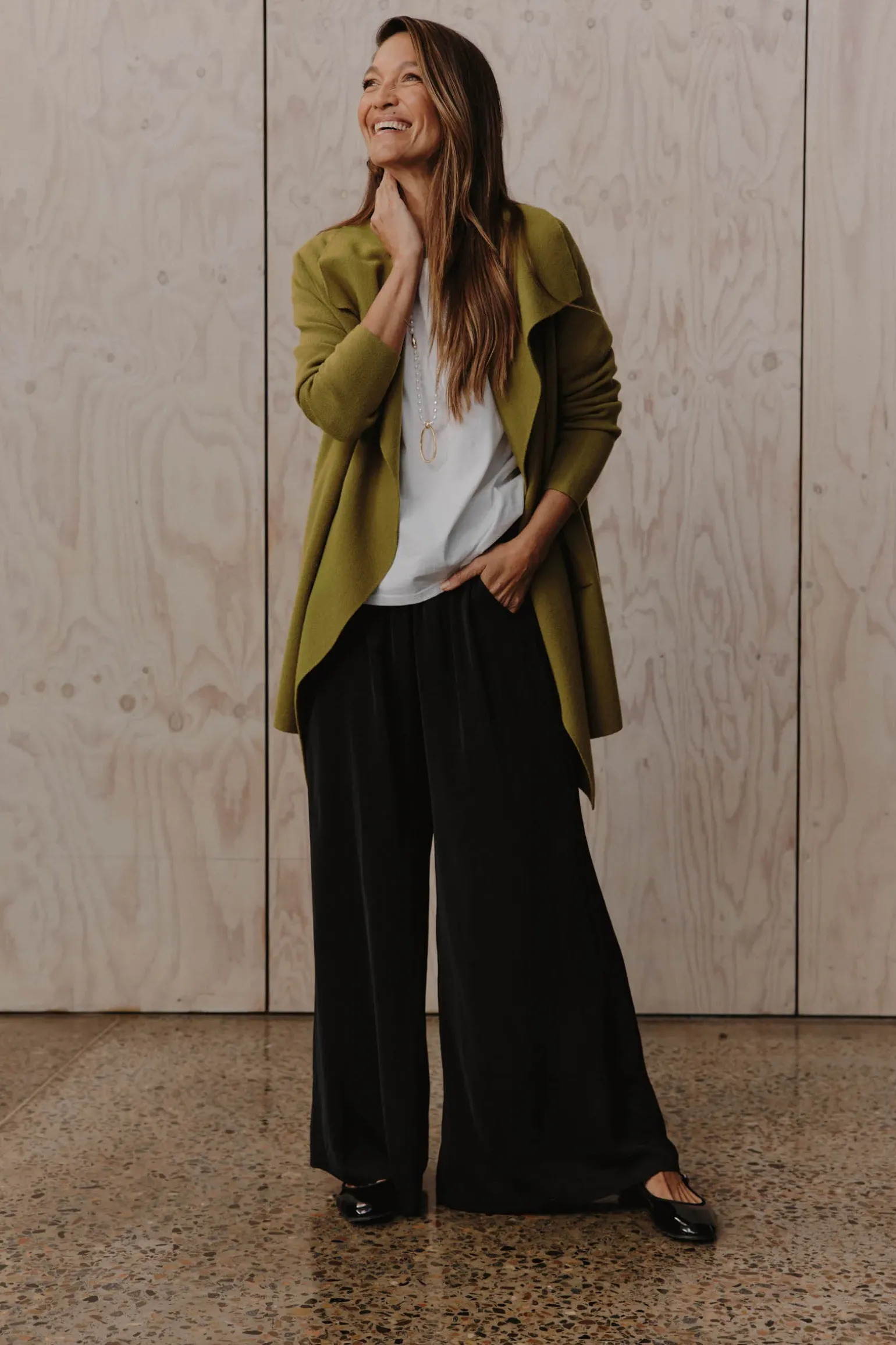Palmer Relaxed Cardigan - Chartreuse