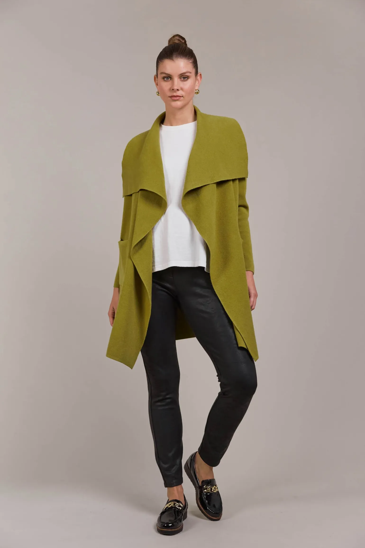 Palmer Relaxed Cardigan - Chartreuse