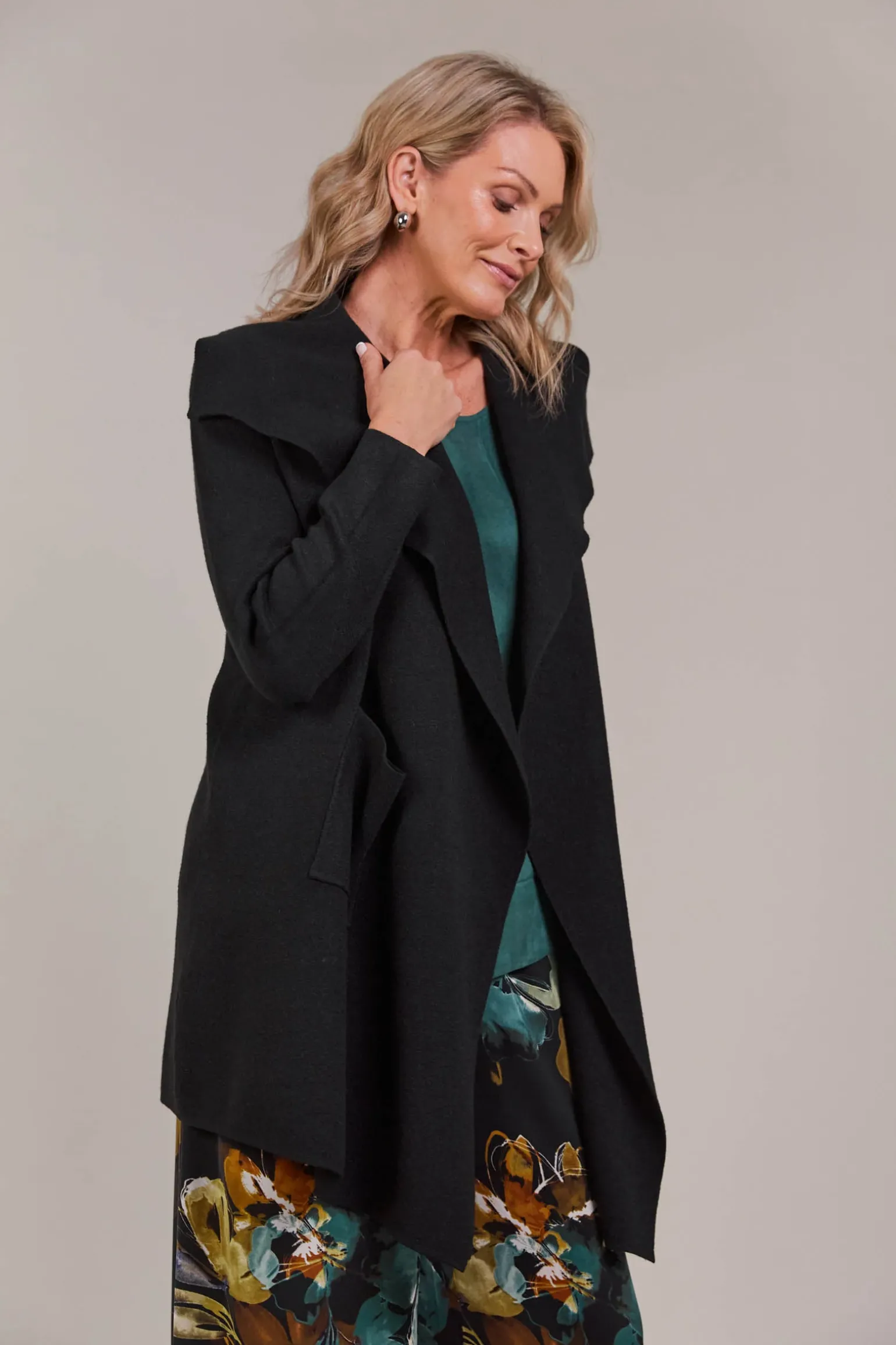 Palmer Relaxed Cardigan - Black