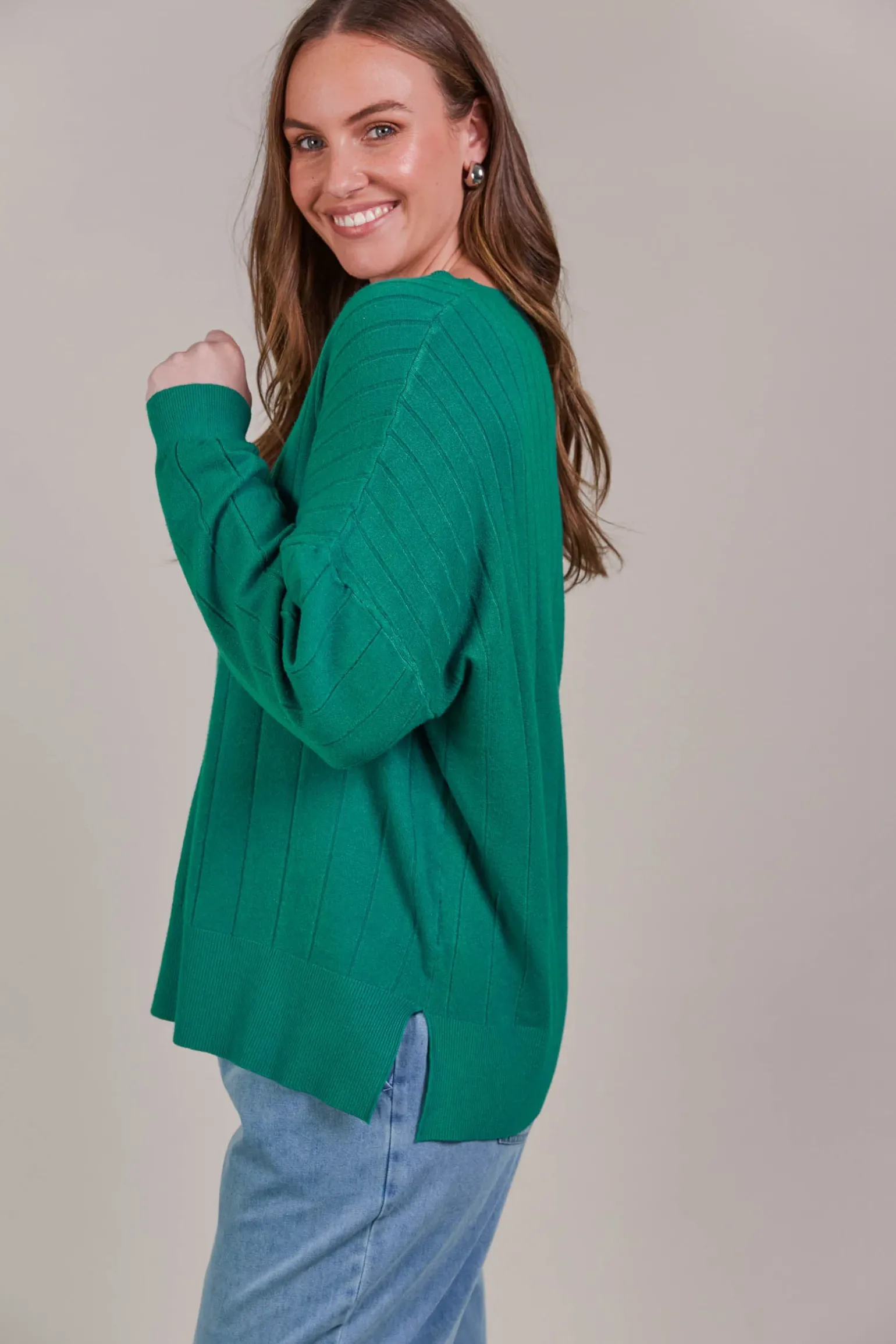 Palmer Relaxed Knit - Teal