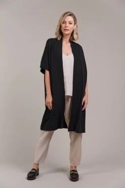 Palmer Vest Cardigan - Black