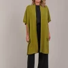 Palmer Vest Cardigan - Chartreuse
