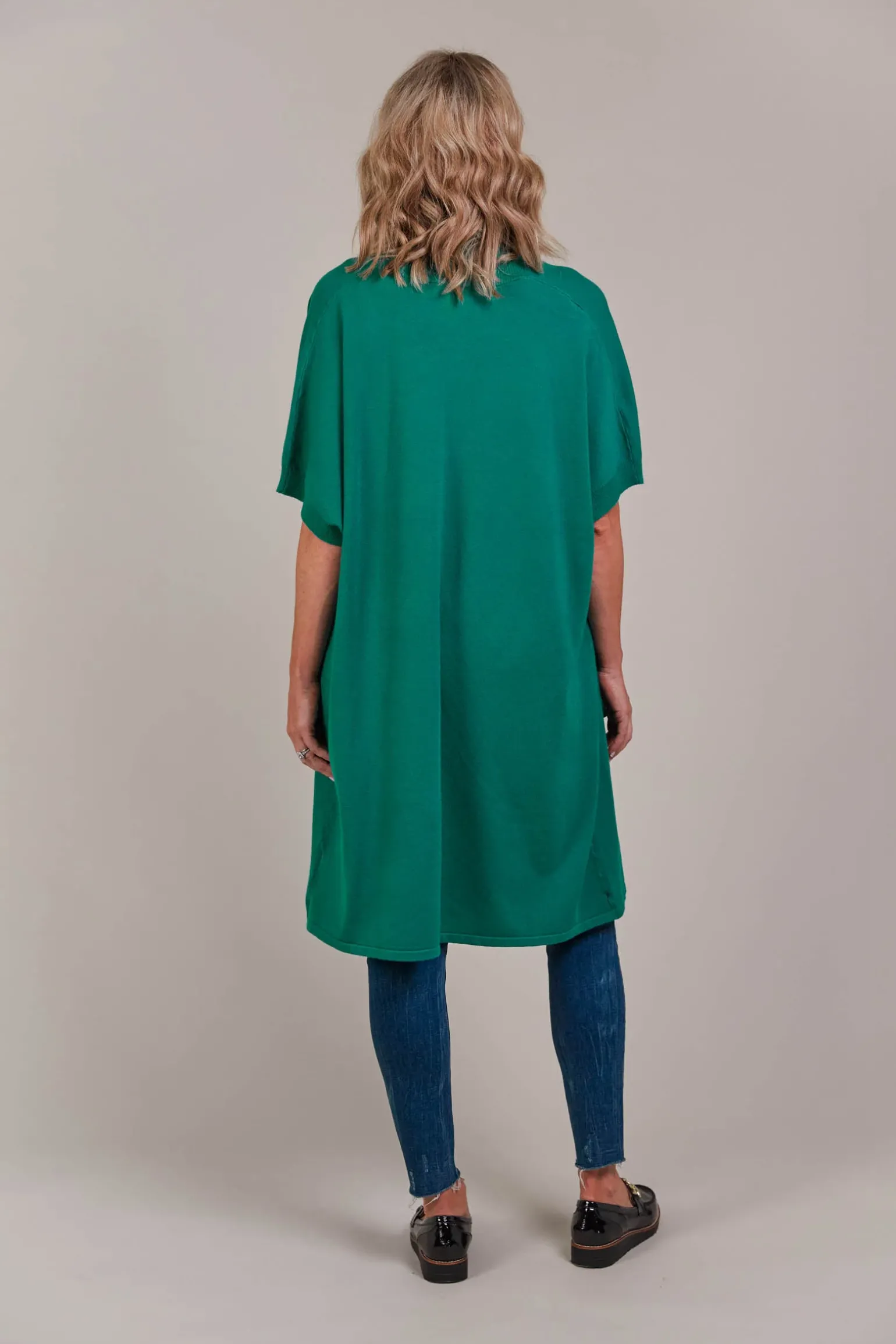 Palmer Vest Cardigan - Teal
