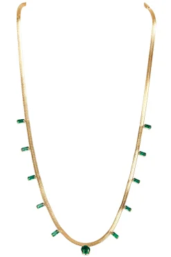 Palmier Necklace - Emerald