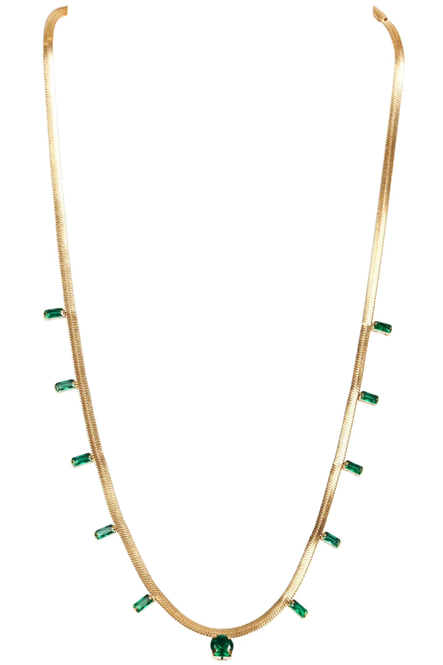 Palmier Necklace - Emerald