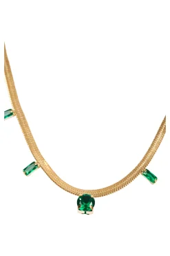 Palmier Necklace - Emerald