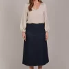 Pepi Denim Midi Skirt - Oxford