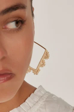 Seraphic Earring - Natural Square