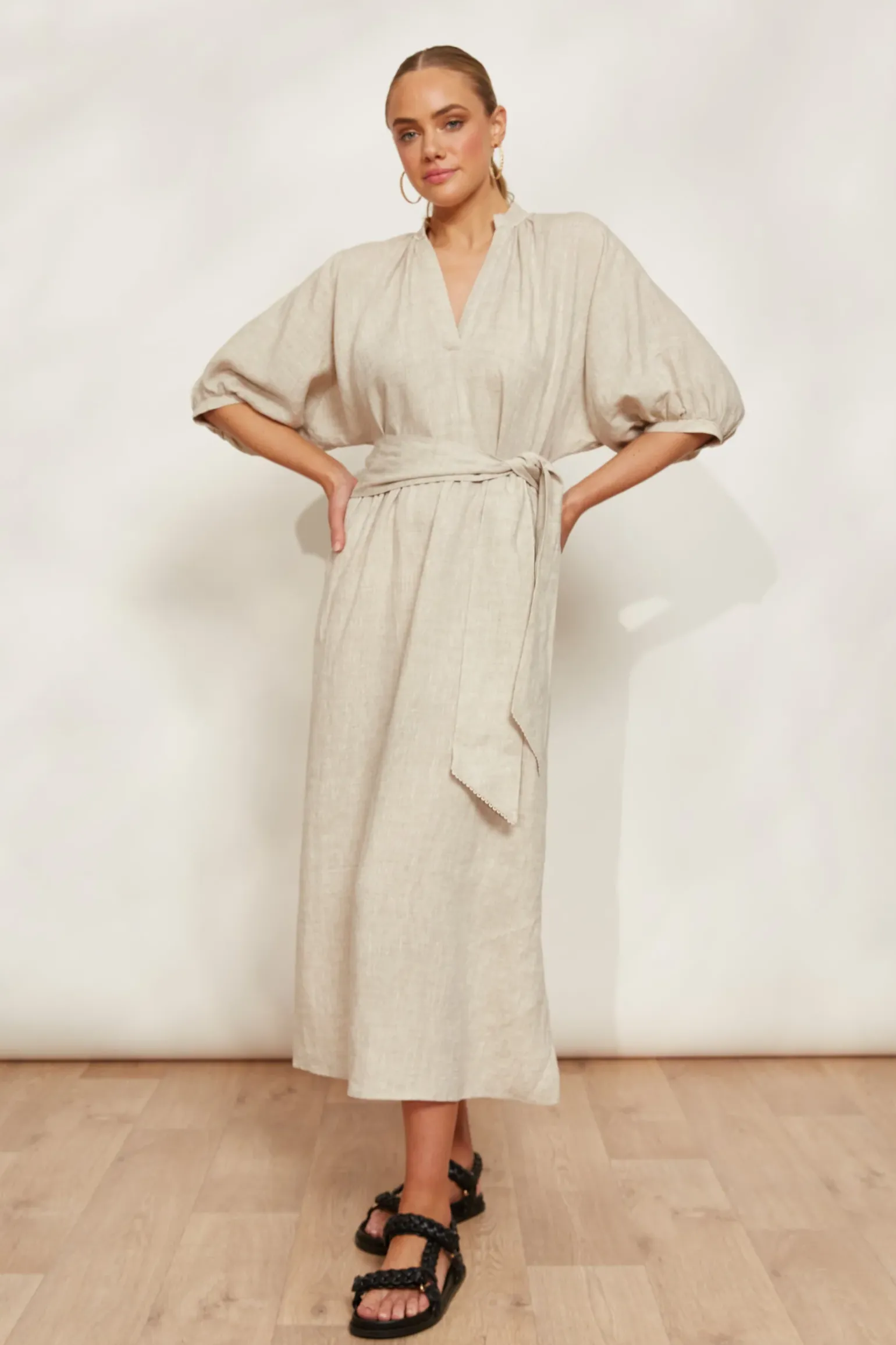 Seraphic Tie Dress - Dune