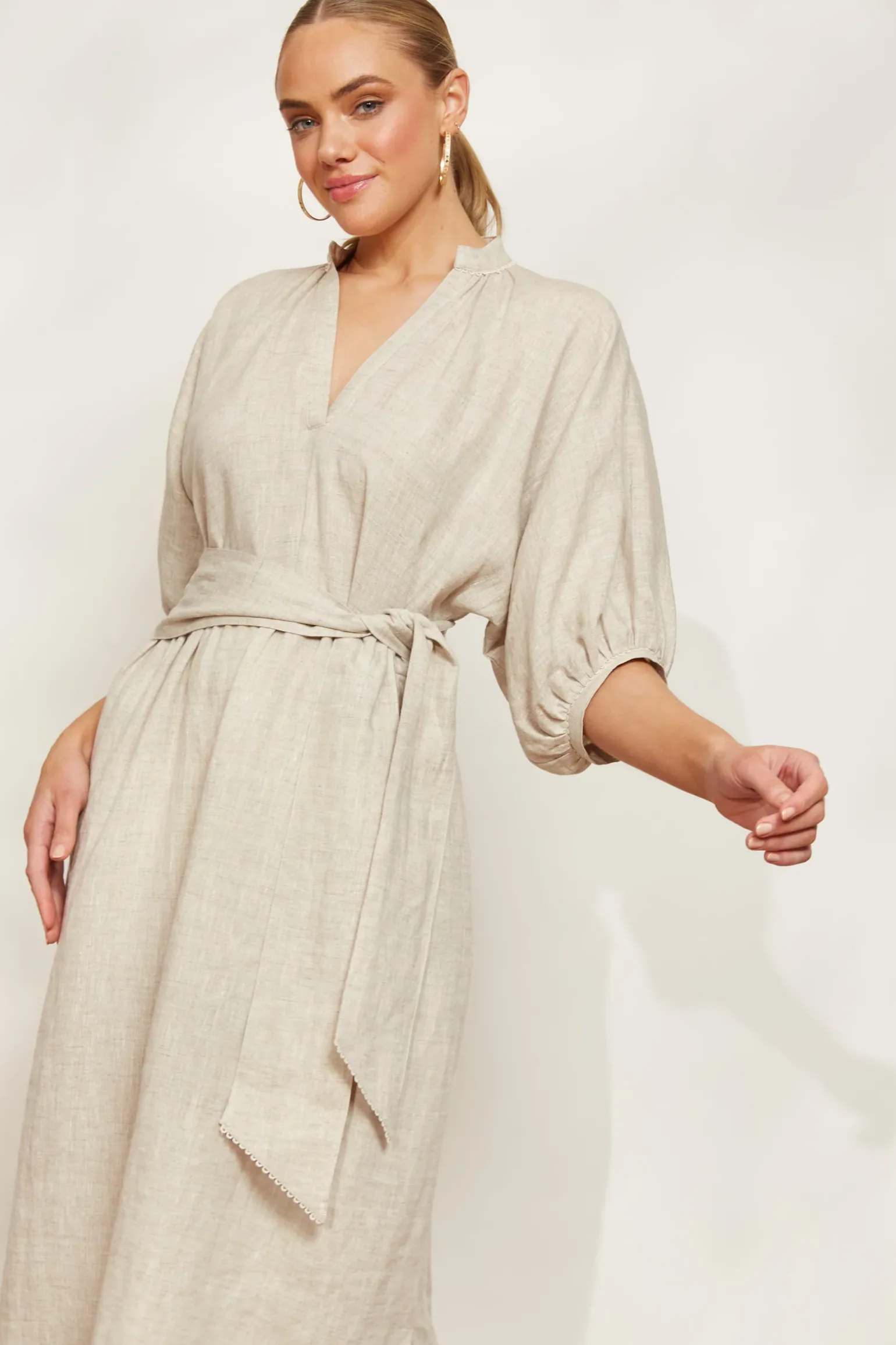 Seraphic Tie Dress - Dune