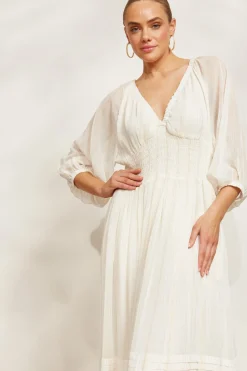 Sereno Maxi Dress - Pearl