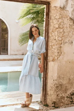Sojourn Stripe Dress - Coast