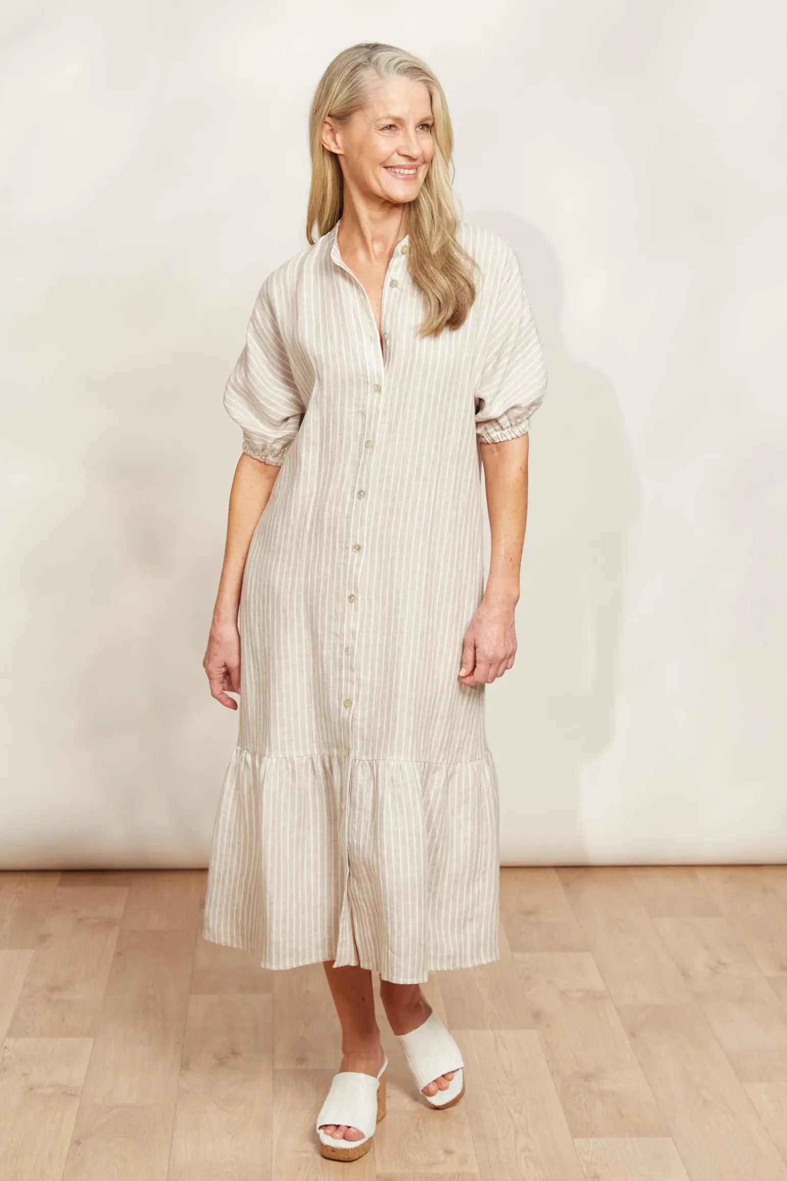 Sojourn Stripe Dress - Dune