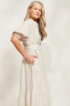 Sojourn Stripe Dress - Dune