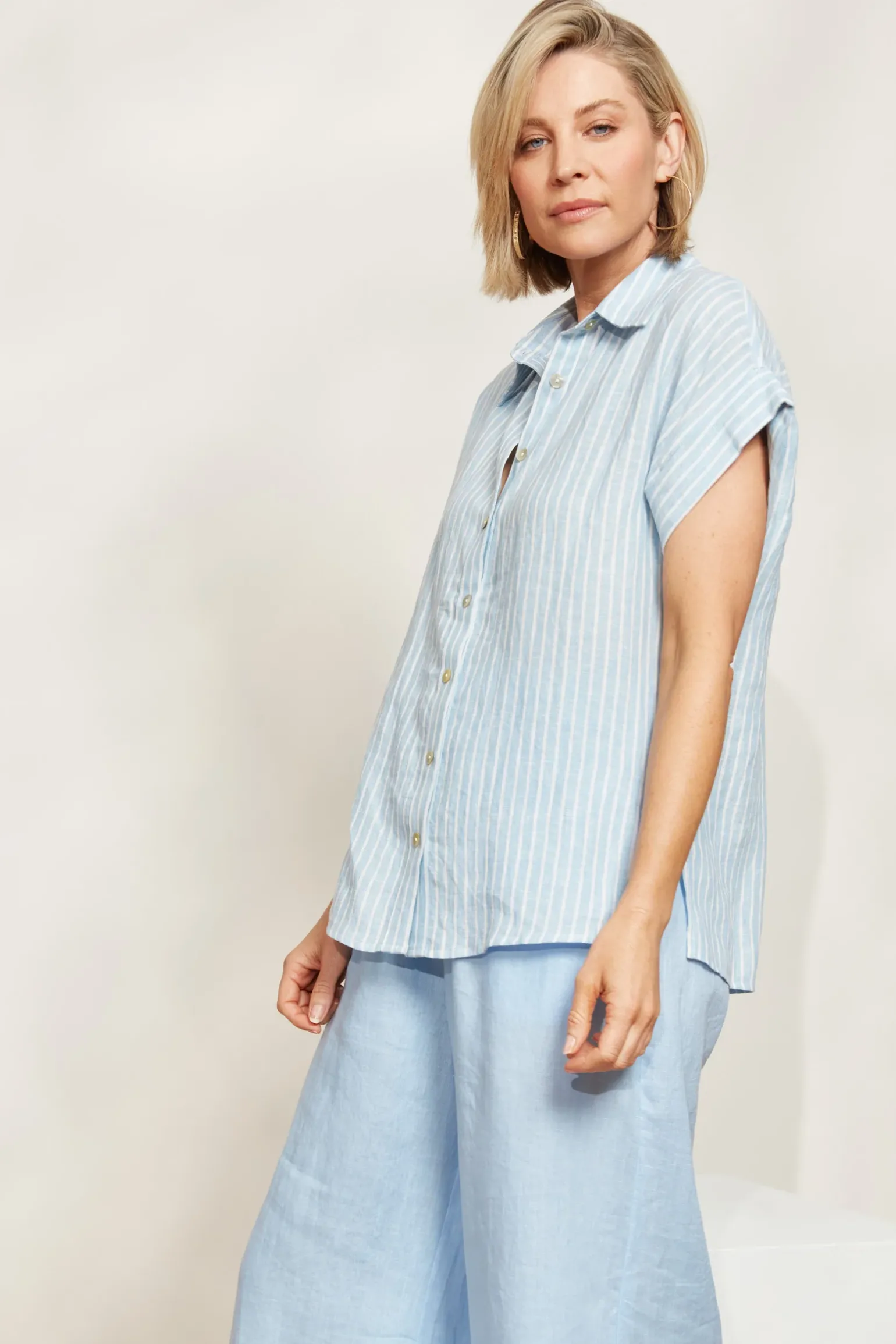 Sojourn Stripe Shirt - Coast
