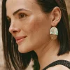 Solstice Mint Earring - Fan