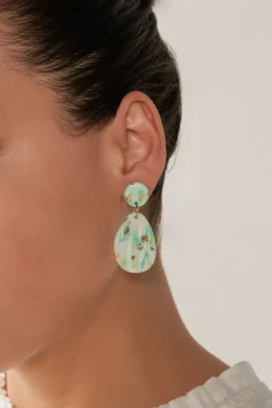 Solstice Mint Earring - Teardrop